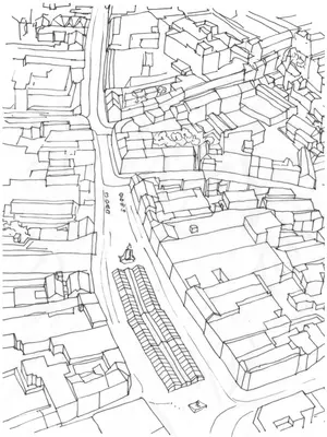 Sketch view of Dudley High Street - Michelle Gartside High Street Sketch View.png